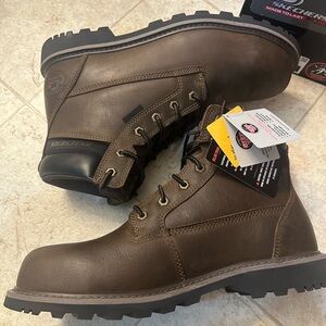 Skechers Men's Longrider Electrical Hazard Steel Toe Work Boot  Brown Size 11
